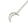 Tiffany & Co Moon Diamond Clear Platinum Necklace