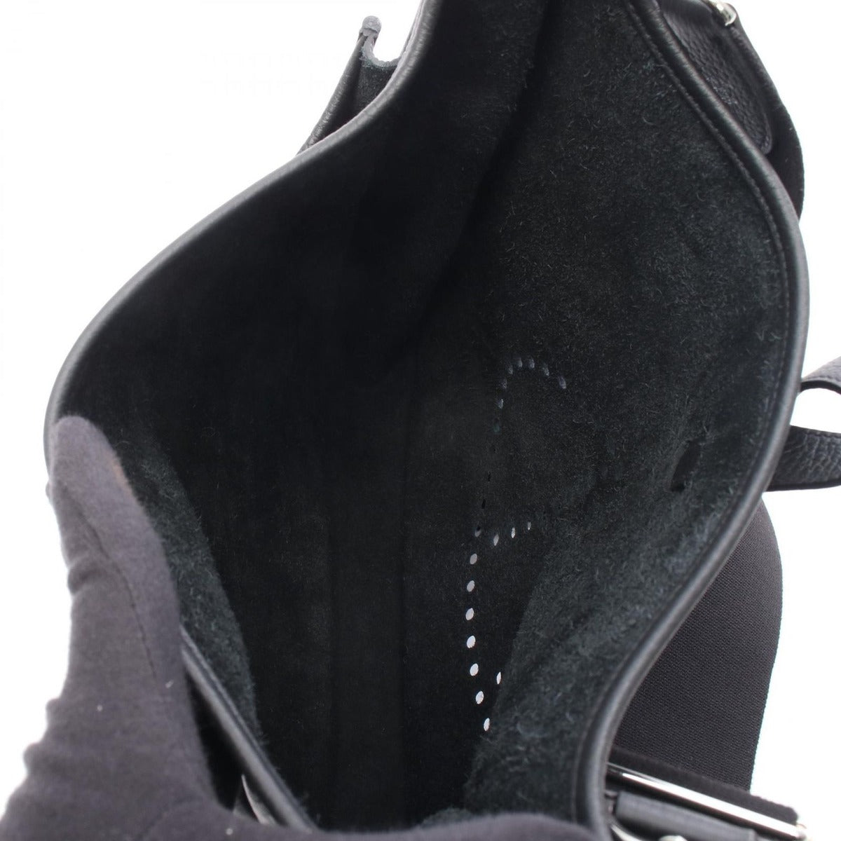 Hermes Shoulder Bag Evelyne 3 Trois GM Black Leather — view 3