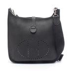 Hermes Shoulder Bag Evelyne 3 Trois GM Black Leather