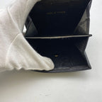 Chanel Wallet Bifold Hook Compact Leather Black CC Logo — view 4