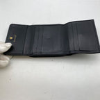 Chanel Wallet Bifold Hook Compact Leather Black CC Logo — view 6