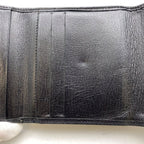 Chanel Wallet Bifold Hook Compact Leather Black CC Logo — view 7