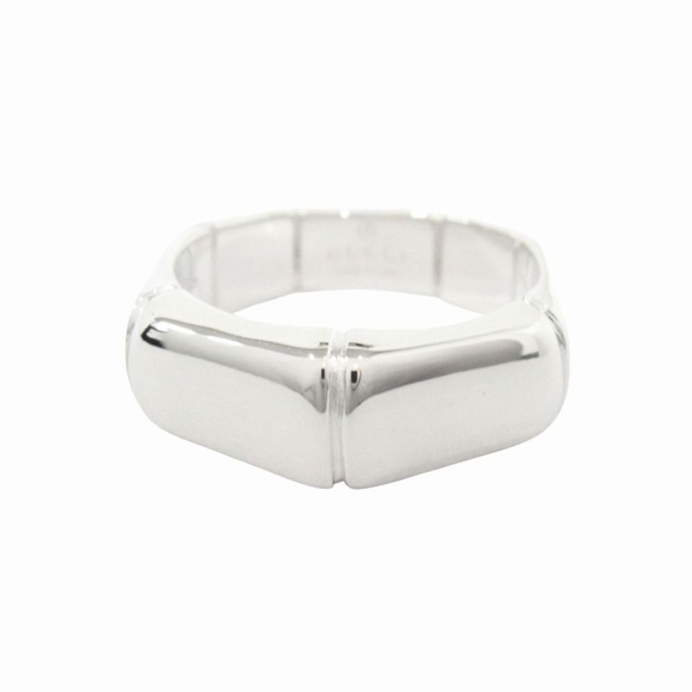 Gucci Polished Bamboo Ring Archive Silver — view 5
