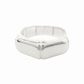 Gucci Polished Bamboo Ring Archive Silver