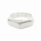Gucci Polished Bamboo Ring Archive Silver