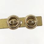 Christian Dior Earrings with Plated Gold Logo Motifs — view 2