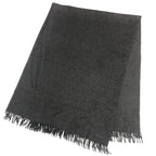 Hermes Super Large Cashmere Shawl Blanket Gray