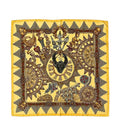 Hermes Scarf Carre 90 Beige Brown L'or des