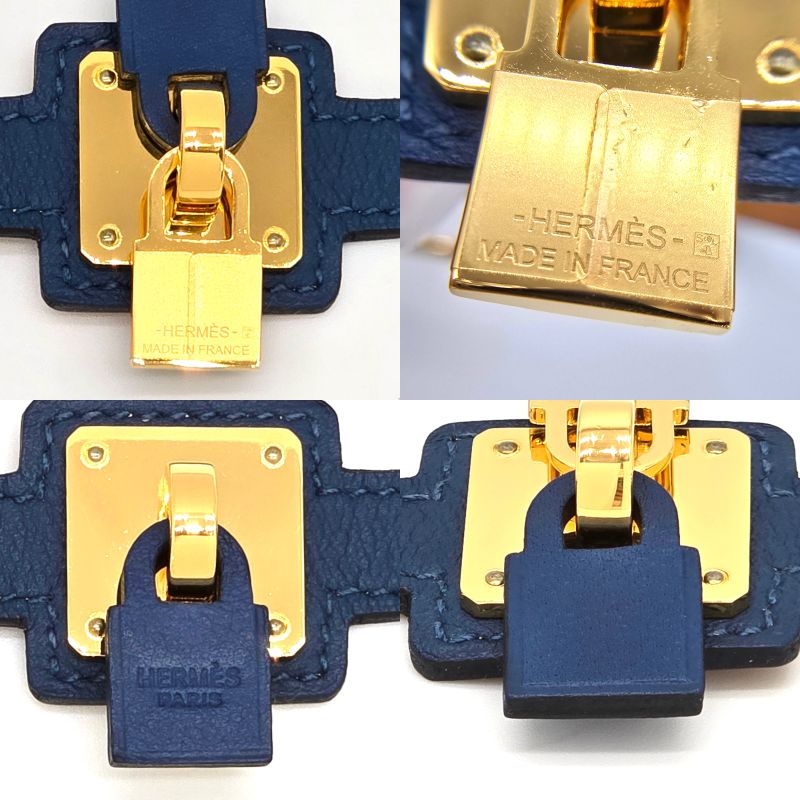 Hermes Auchelie Dubretour Leather Bracelet Double Winding T2 155 cm — view 6