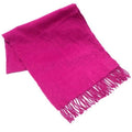 Hermes Cashmere Scarf Embroidery 100% Purple
