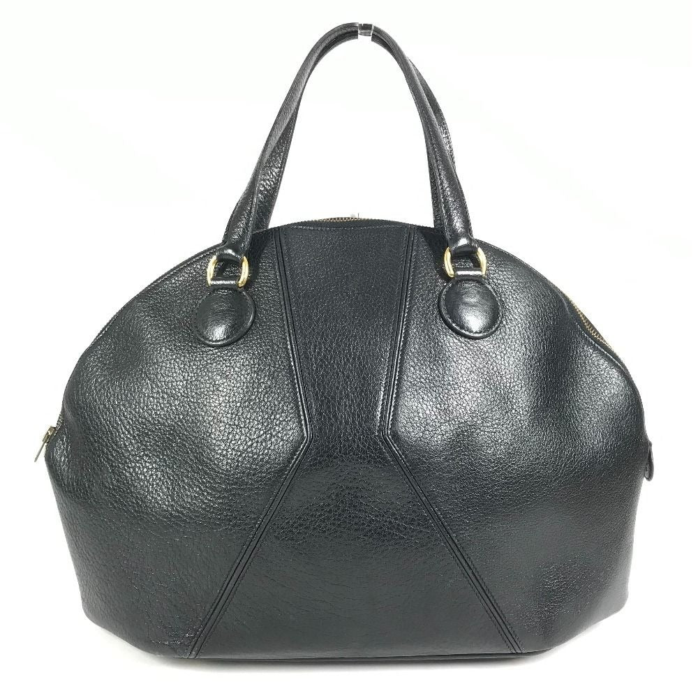 Hermes Handbag Ile de Veau Leather Black