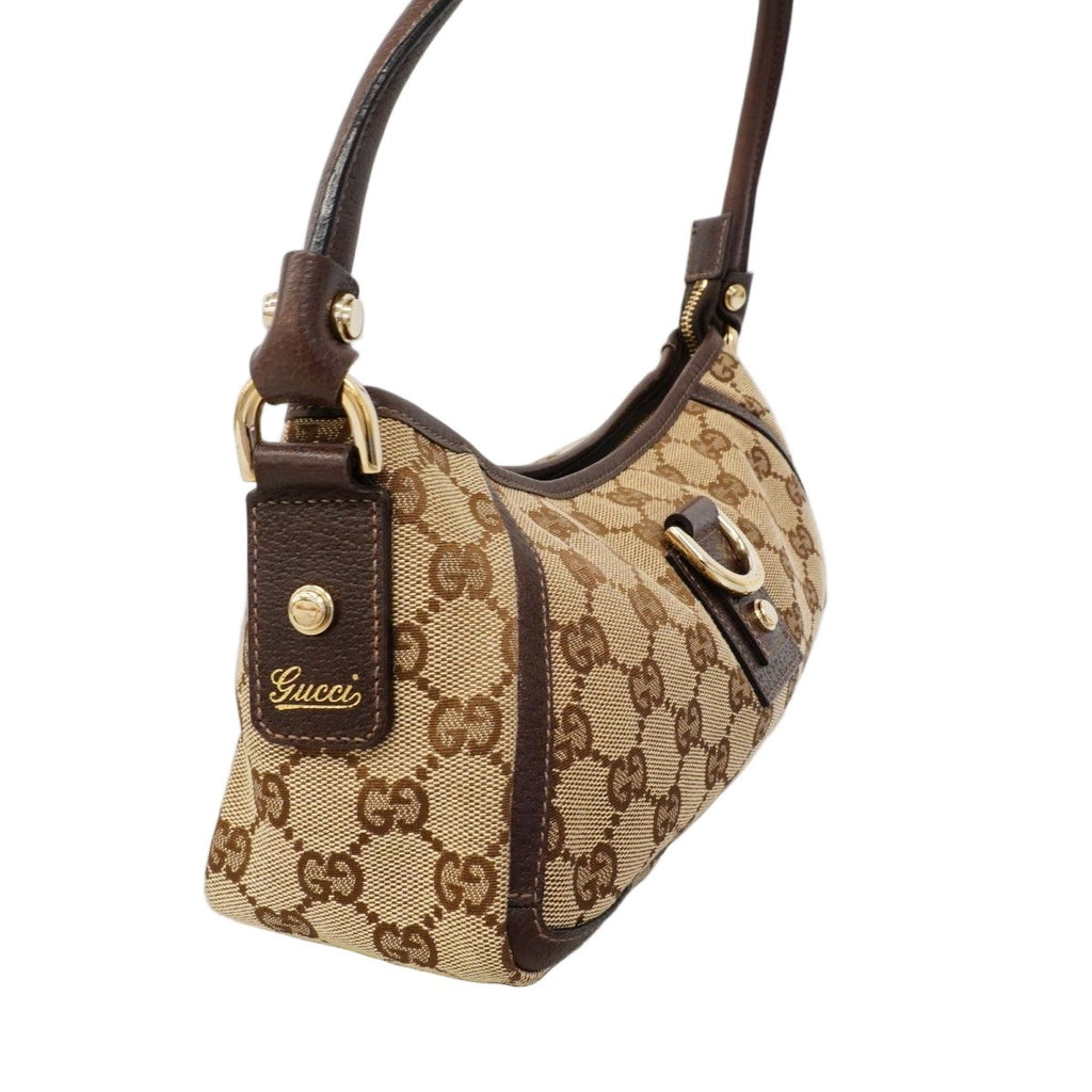 Gucci Handbag GG Canvas Brown Gold — view 2