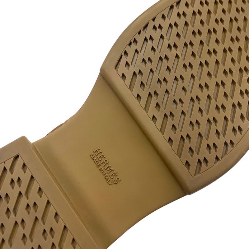 Hermes Veo Boots Short Shoes Suede Shearling Brown Silver — view 7