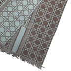 Dior Christian Cannage Cashmere Muffler Shawl Beige Scarf — view 4