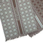 Dior Christian Cannage Cashmere Muffler Shawl Beige Scarf — view 5