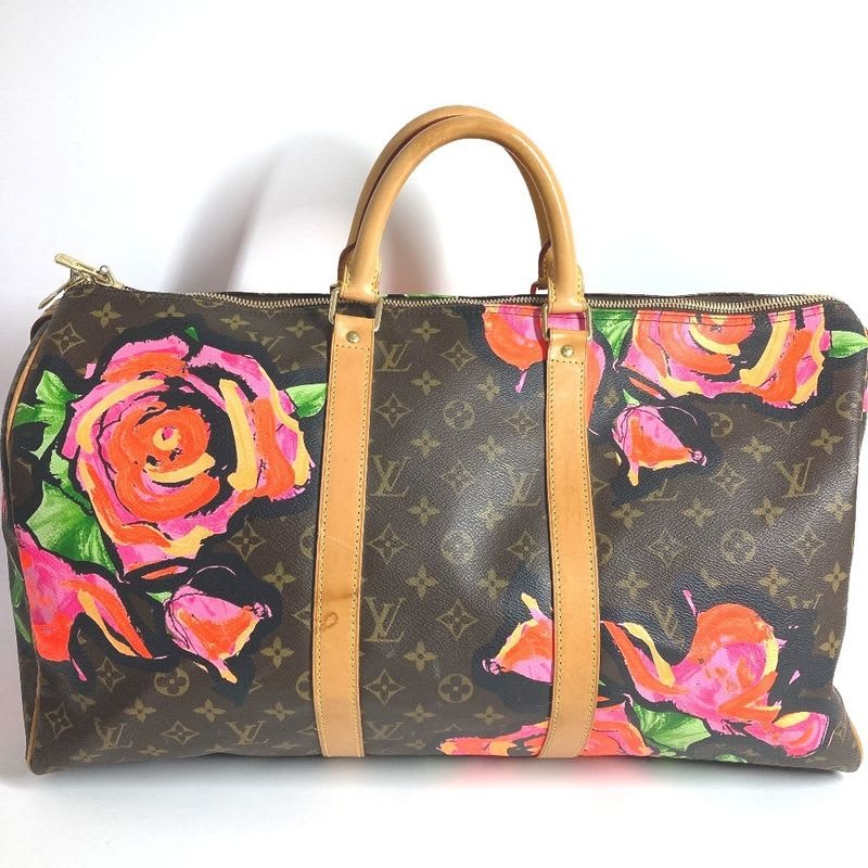 Louis Vuitton Boston Bag Keepall 50 Monogram Canvas Pink — view 2