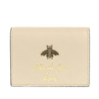Gucci Animalier Bi Leather Ivory Bifold Wallet