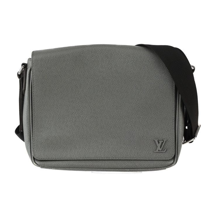 Louis Vuitton District PM NV3 Messenger Bag Leather Glacier Gray Silver