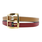 Hermes Reversible Courchevel Swift Blue Indigo Rouge Vif 0 Belt — view 6
