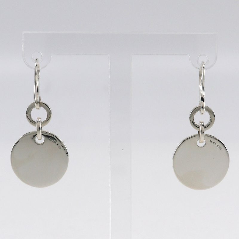 Gucci Trademark Logo Round Silver 925 12.1 g Earrings — view 4