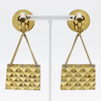 Chanel Quilted Bag Motif Vintage Gold Plated 93 A 37.8 — view 4