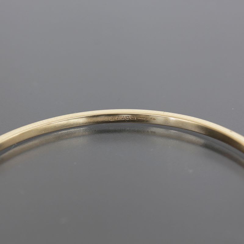 Gucci Diamond Hoop GG Earrings AU 750 18KY Box E1779 — view 6