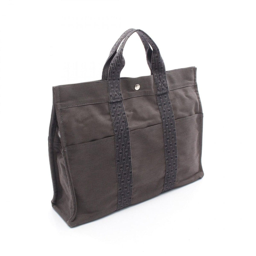 Hermes Tote Her Line MM Gray Canvas — view 2