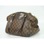 Louis Vuitton Verona PM Damier Ebene Tote Handbag Brown — view 2