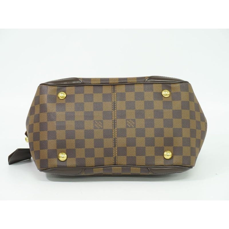 Louis Vuitton Verona PM Damier Ebene Tote Handbag Brown — view 3