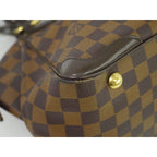 Louis Vuitton Verona PM Damier Ebene Tote Handbag Brown — view 4