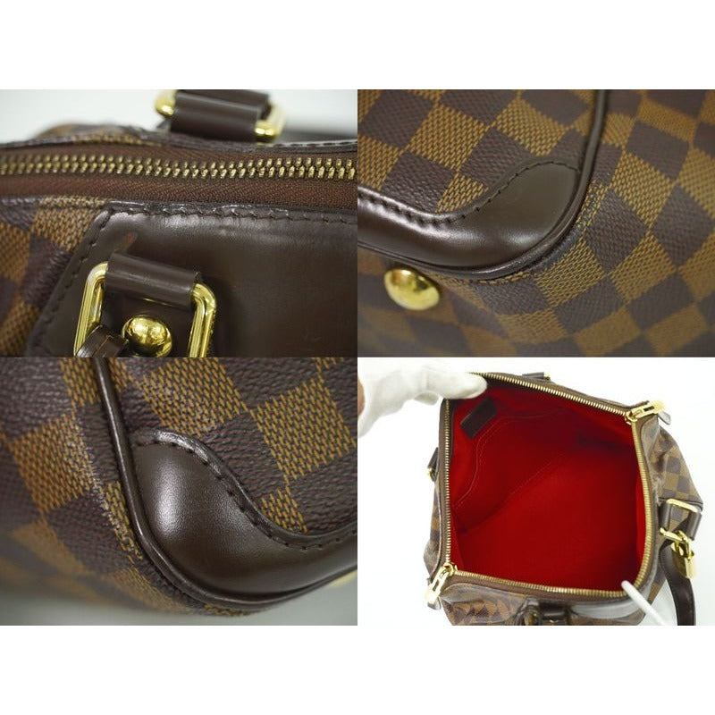 Louis Vuitton Verona PM Damier Ebene Tote Handbag Brown — view 8