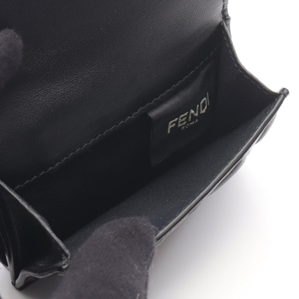 Fendi Trifold Wallet Baguette 8 M0395 Aajdf0 kur Nero Leather — view 5