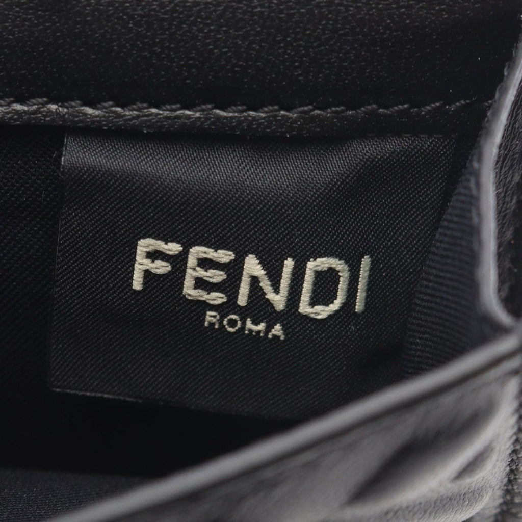 Fendi Trifold Wallet Baguette 8 M0395 Aajdf0 kur Nero Leather — view 6