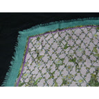 Gucci Yuko Higuchi Rayon and Silk Animal Scarf Pink Green Ap9663 — view 2
