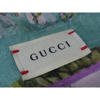 Gucci Yuko Higuchi Rayon and Silk Animal Scarf Pink Green Ap9663 — view 4