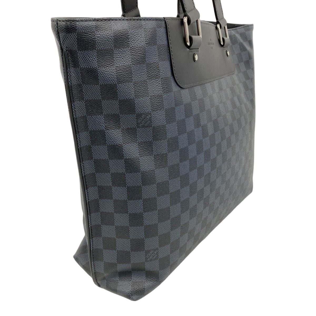 Louis Vuitton Tote Damier Cobalt Cabavoyage Ja Black Navy — view 2