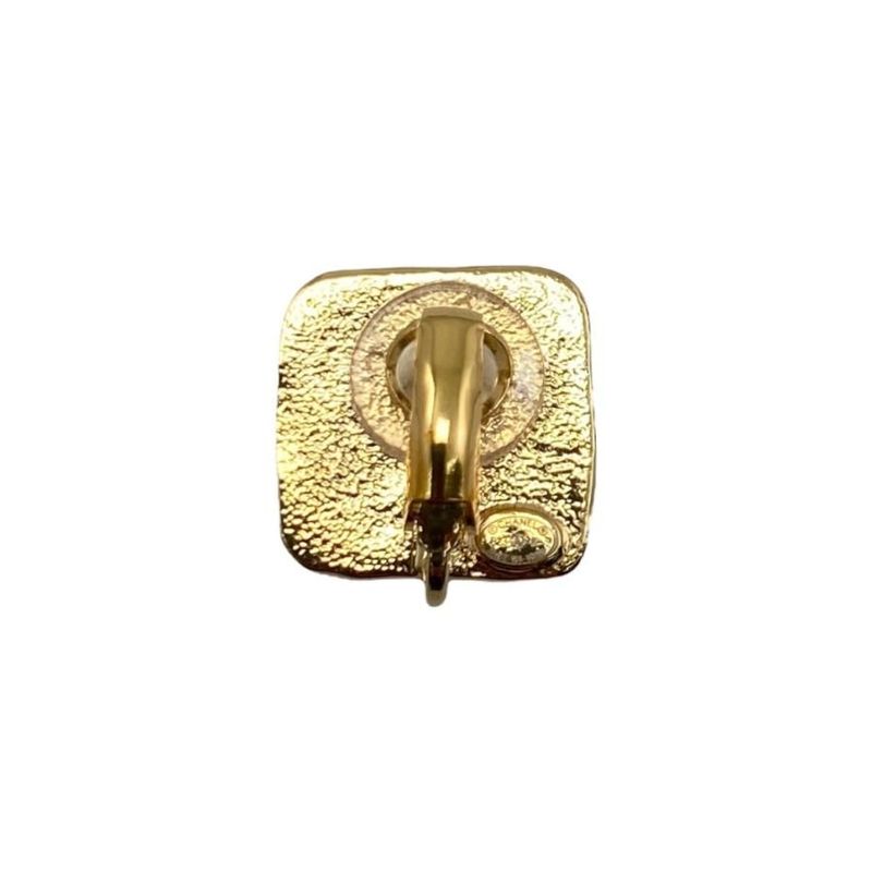Chanel Earrings Square Coco Mark Abc253 Black — view 7