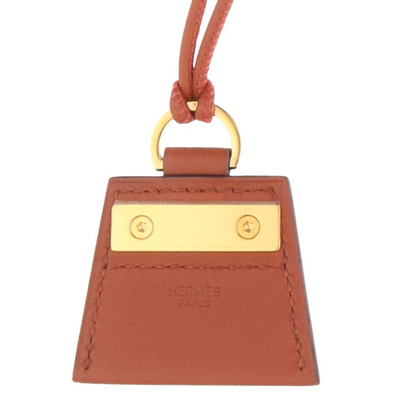 Hermes Monpty Kelly PM Gold Hardware Charm Necklace — view 4