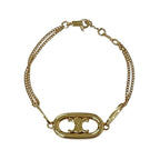 Celine Bracelet Bangle Cuff Gold Triomphe — view 2