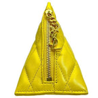 Saint Laurent Berline Coin Case Purse Small Pouch Triangle Quilted Leather