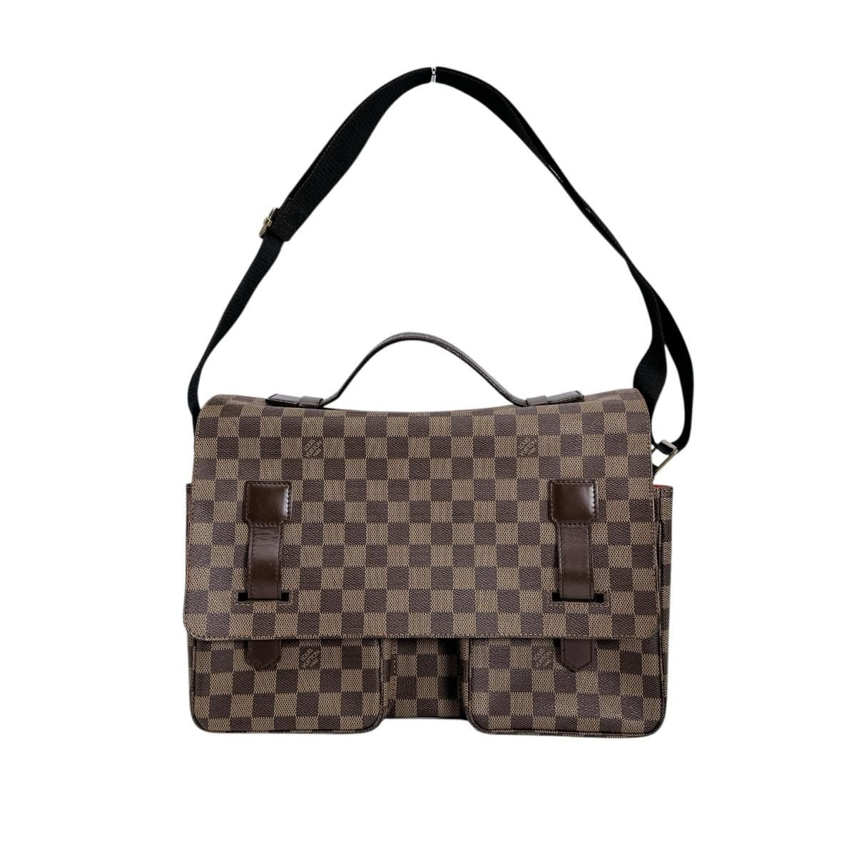 Louis Vuitton Damier 2 way Bag Broadway Shoulder Brown