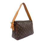 Louis Vuitton GM Monogram Leather Brown Light Shoulder Bag Gold — view 2