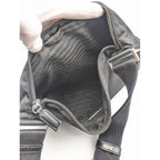 Prada Tessuto Nylon Shoulder Bag Black Triangle Logo — view 7