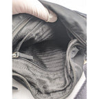 Prada Tessuto Nylon Shoulder Bag Black Triangle Logo — view 8
