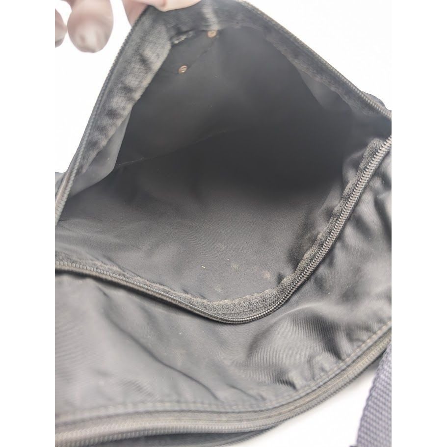 Prada Tessuto Nylon Shoulder Bag Black Triangle Logo — view 9