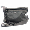 Prada Tessuto Nylon Shoulder Bag Black Triangle Logo