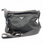 Prada Tessuto Nylon Shoulder Bag Black Triangle Logo