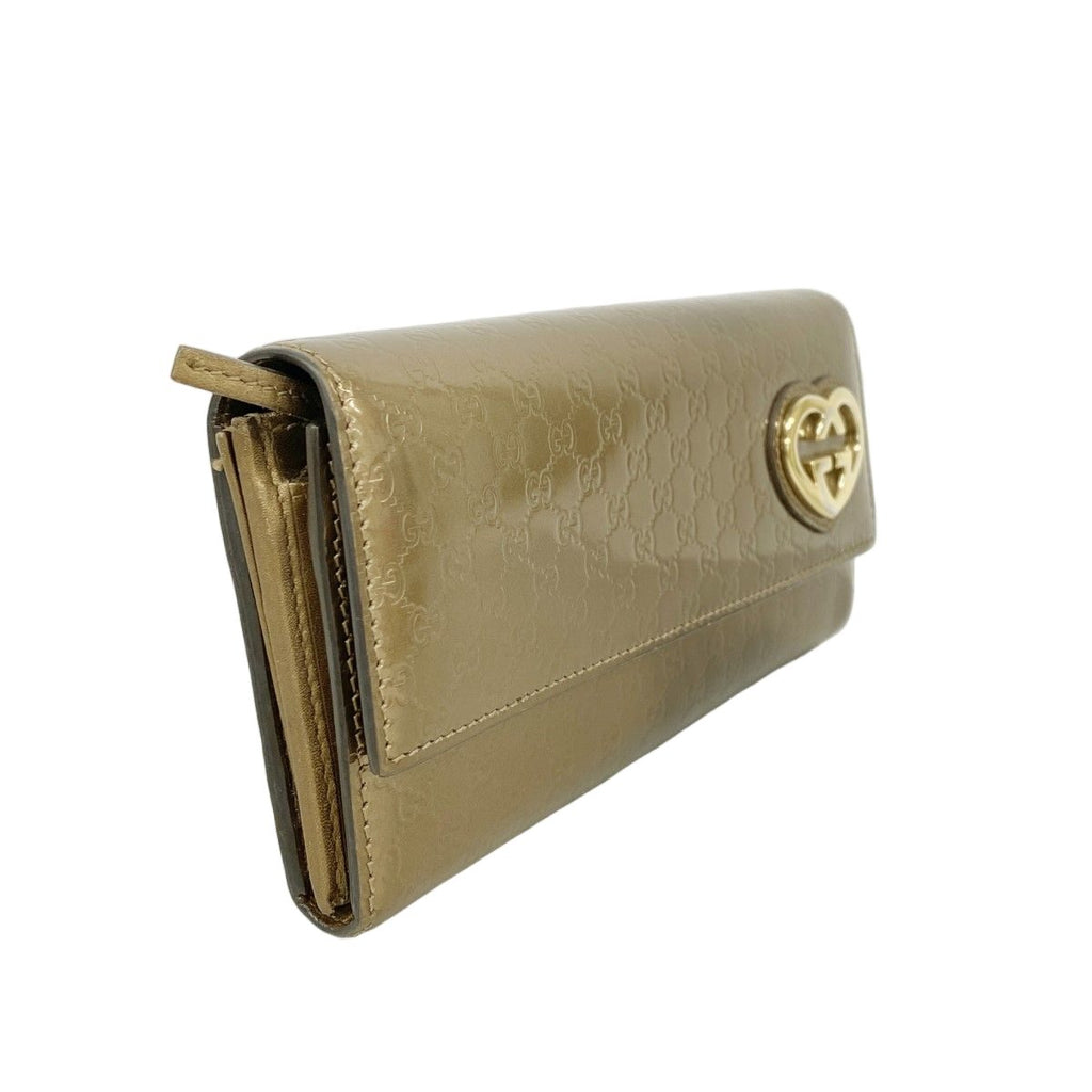 Gucci Wallet Micro Guccissima Enamel Blanc Gold — view 2