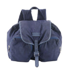 Gucci GG Nylon Leather Backpack Shoulder Bag Navy