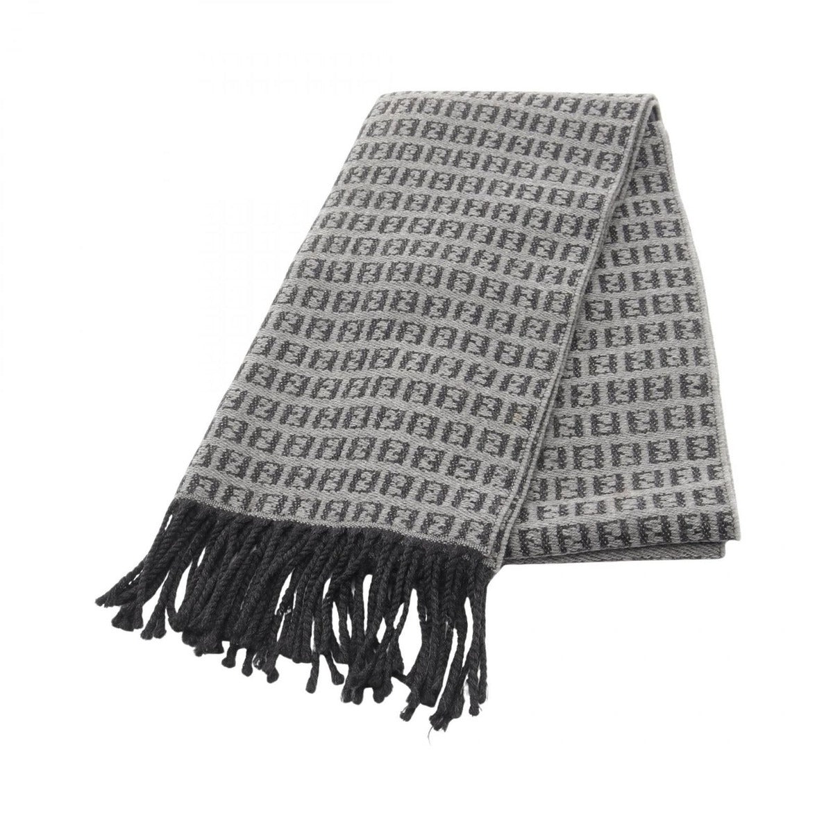 Fendi Scarf FF Pattern Wool